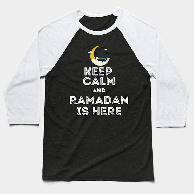 Keep Calm Ramadan is here Baseball T-Shirt by Metavershort